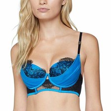 Ann Summers Adalicia Blue Balcony Bra Size 32G *In Stock*