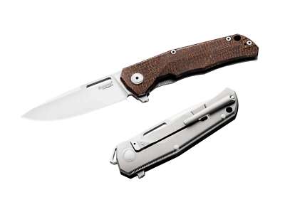 LionSteel Q4ttro Ti Green Micarta Taschenmesser Magnacut Frame Lock   01LS262