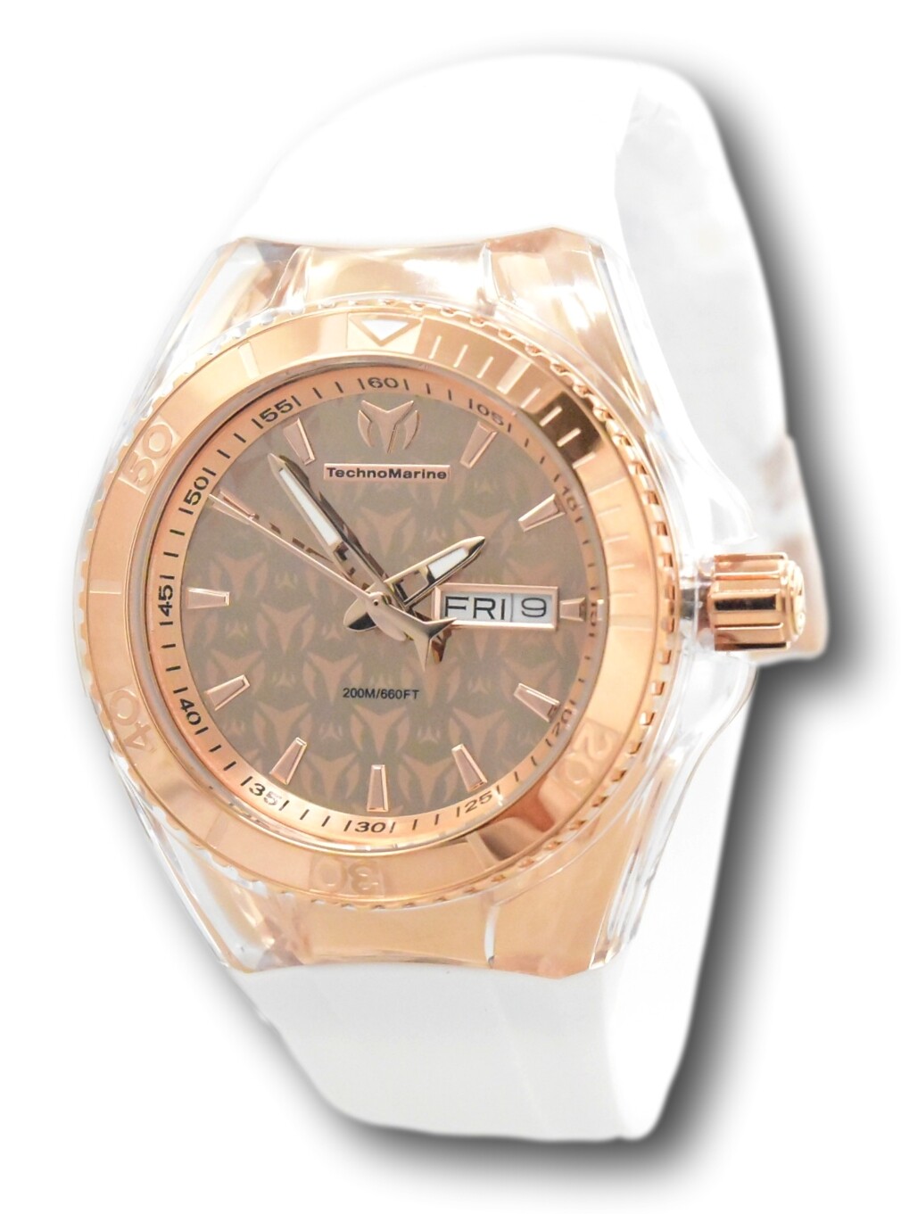 TechnoMarine Cruise Monogram Women's 40mm Rose Gold Band Set Watch TM-115001