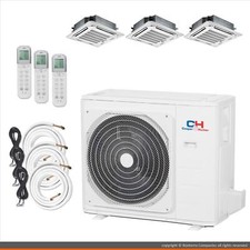 Cooper & Hunter Mini Split Ac Heat Pump Ductless 3 Zone 12000 12000 18000 Btu