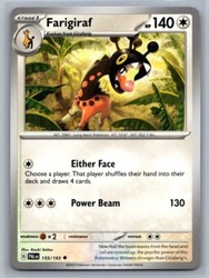 Farigiraf 155/193 Paldea Evolved Uncommon Pokémon Card