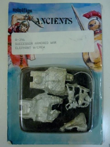 Minifigs Ancients 15mm: Successor Armored War Elephant w/Crew Pack #A-396 (NIP)