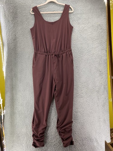 PraNa Railay Jumpsuit One Piece Sleeveless Lightweight Size M /bordeaux