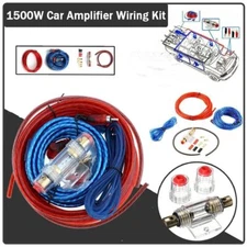 1500W Car Audio Cable Kit Amp Amplifier Install RCA Subwoofer Sub Wiring 8 Gauge