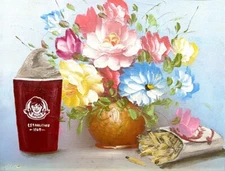 Wendy’s Frosty Fries Parody Fast Food Fine Art upcycled thrift store painting