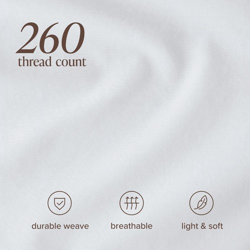 Bare Home 100% Organic Cotton Percale Sheet Set - 300 Thread Count - Lightweight - Picture 74 of 119