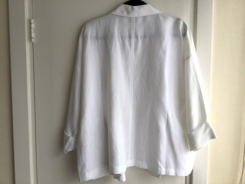 Eileen Fisher XL white jacket, NWT, linen mix - Picture 7 of 7