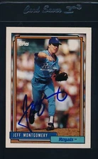 1992 Topps #16 Jeff Montgomery Royals Signed Auto *20614