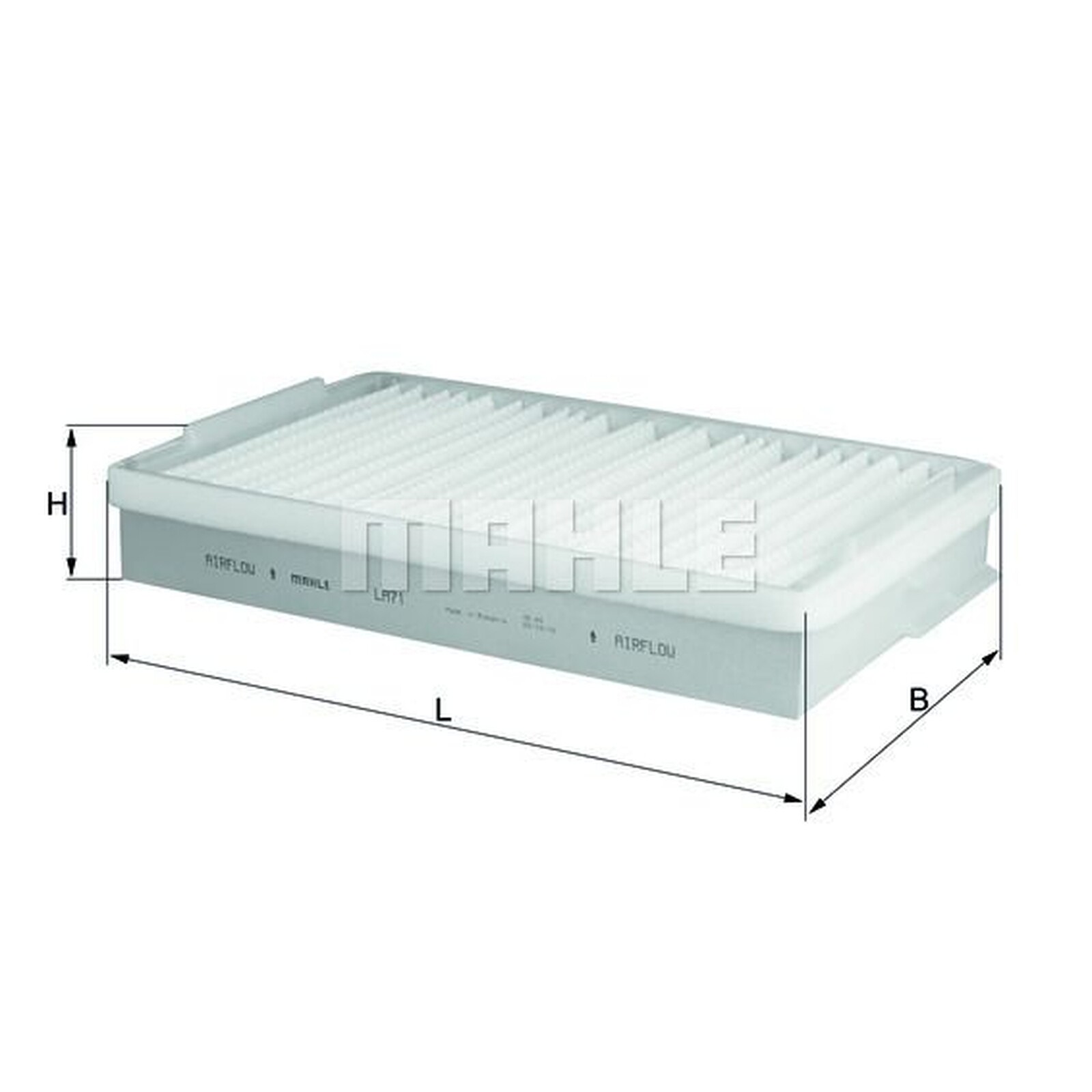 Mahle Pollen Air Filter for Cabin Filter LA71 Fits Leyland - DAF Trucks