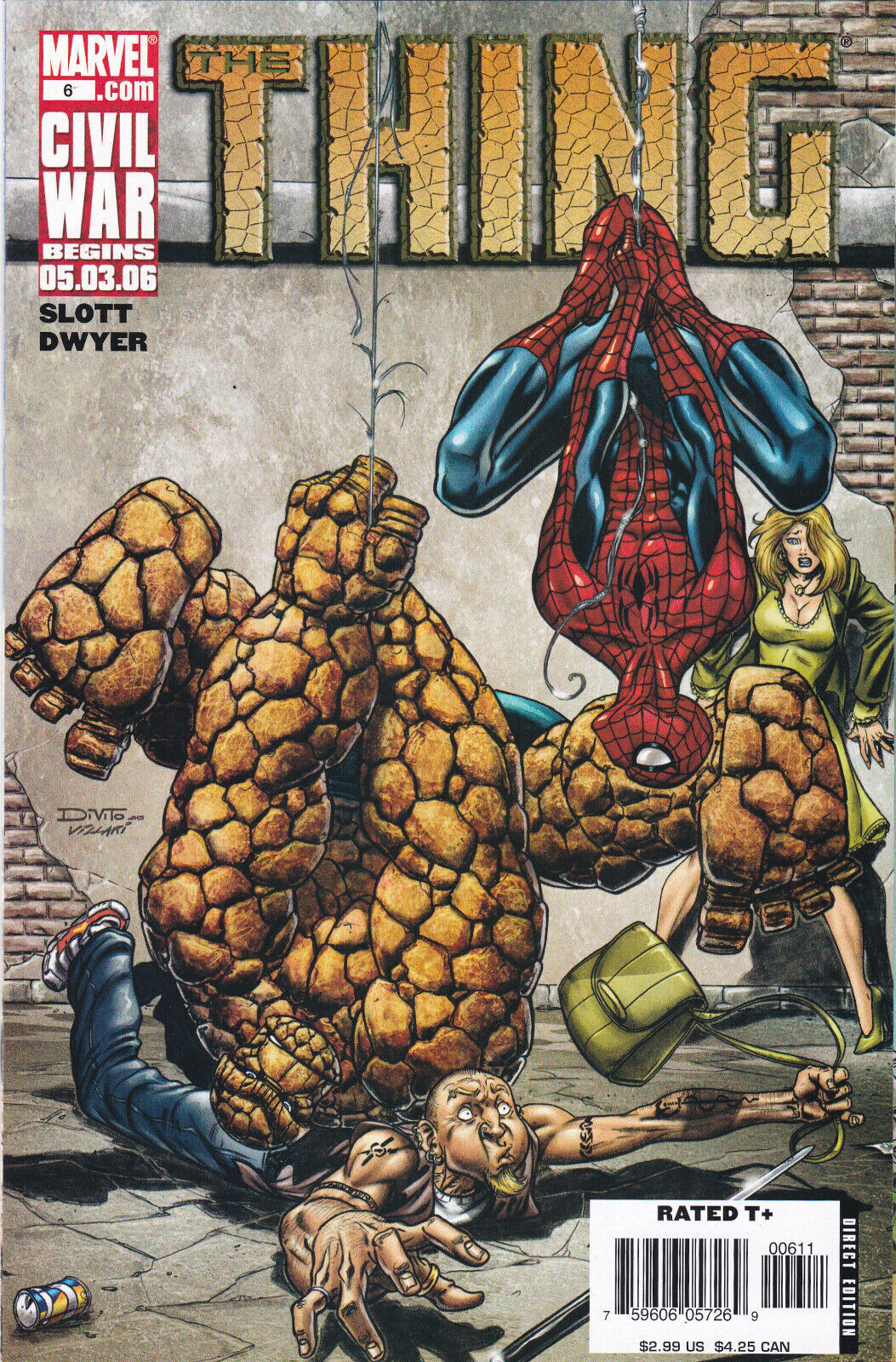 The Thing #6 2006 Marvel Spider-Man Fantastic Four Damage Control High Grade