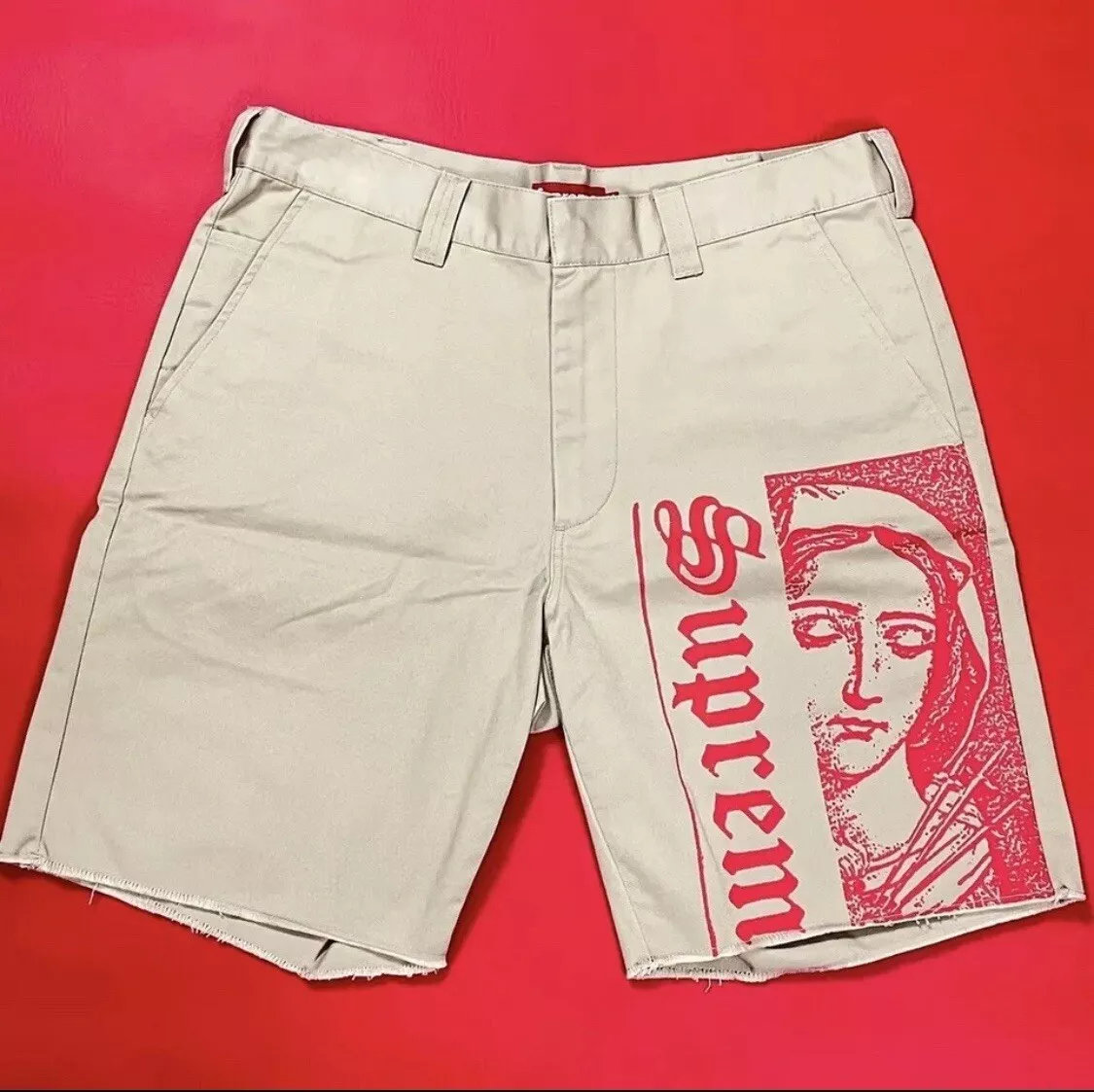 Neuf Supreme 20SS • Short Mary Work • Khaki taille 32 • Streetwear rare 2020