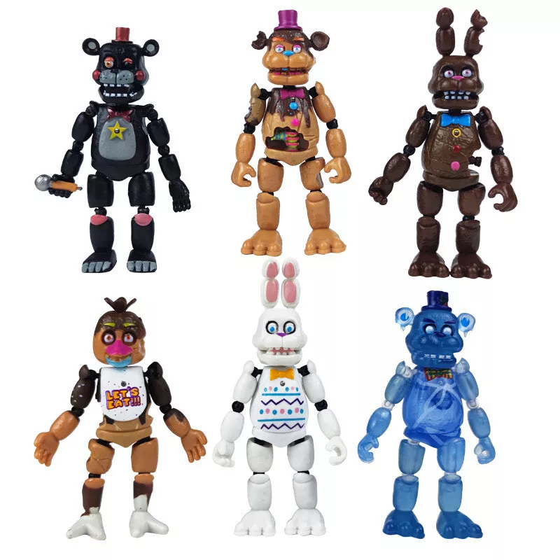 6Pcs Five Nights At Freddy's Articulated Action Figure FNAF Toys Xmas