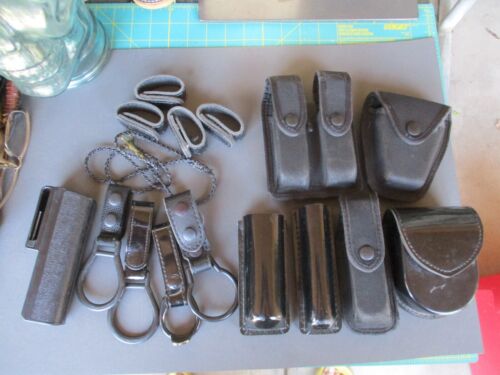 SAFARILAND & Other Police Officer Belt Gear Cuff Cases Mag Pouches Belt Keepers - Picture 1 of 19