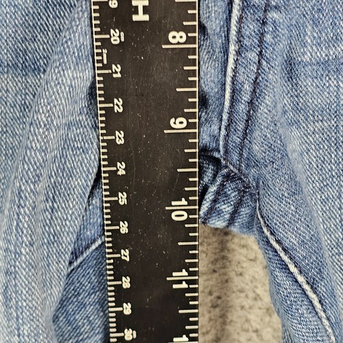 7 For All Mankind Youth Size 14 A Pocket Blue Straight Jeans 28x25 - Picture 3 of 11