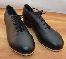 LEO JAZZ TAP Dance Shoe Black Youth Size 9.5 M Very Good Cond.