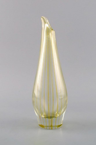 Bengt Orup (1916-1996) for Johansfors. Vase in clear mouth-blown art glass - 第 1/6 張圖片