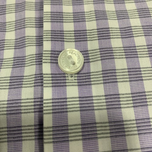 Kenneth Cole Reaction Slim Fit Button Dress Shirt Mens Size 15 .5 32/33 Lavender - Picture 9 of 12