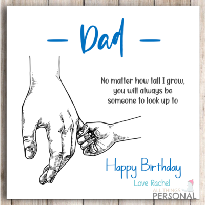 Birthday Card For Dad From Son Personalised Birthday Card Son, Dad,