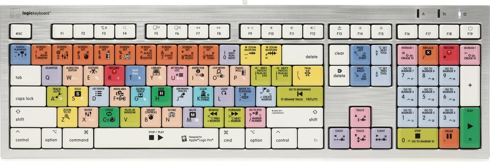 LogicKeyboard ALBA Mac Keyboard - Apple Logic Pro X