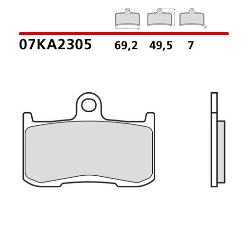 Paire Plaquettes de Frein Avant BREMBO Victory Kingpin 8-BALL 1731 10 - Photo 1/9