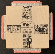 Stampers Anonymous Tim Holtz Rubber Stamp Creative Block 25