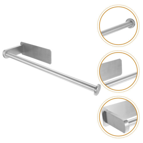 Wall Mounted Roll Holder Tissue Paper Rack Bathroom Kitchen Towel