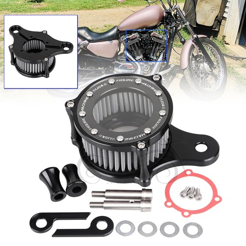 Air Cleaner Grey Intake Filter System For Harley Road King FLHR Heritage Softail - Picture 4 of 19