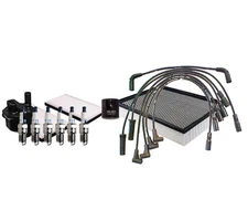 Denso Ignition Tune Up 6 DoublePlatinum Spark Plug Wire Set Kit For Chevy GMC V6