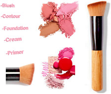 Foundation Brush Angled Top Kabuki Liquid Powder Blusher Blending Make Up Brush