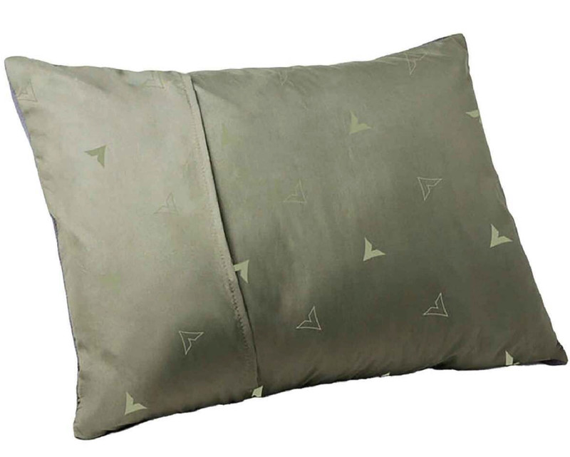 Teton Sports Grand Camp Pillow and Pillowcase - Olive and Charcoal