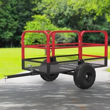 Tow Behind Dump Cart 1700Lbs Cargo Trailer Heavy Duty Utility Cart for ATV/UTV
