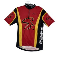 Spinning Johnny G Cycling Jersey Short Sleeve Red Black Yellow