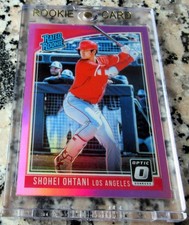 SHOHEI OHTANI 2018 Donruss Optic Pink Prizm Batting SP RARE Rated Rookie RC🔥$$