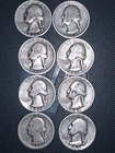 Washington Quarters (1934-1951)90% Silver Quarters  $2.00 face value (8 total)
