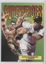 1998 Skybox Dugout Axcess Supereroi Alex Rodriguez & Namor #8SH 0f5t