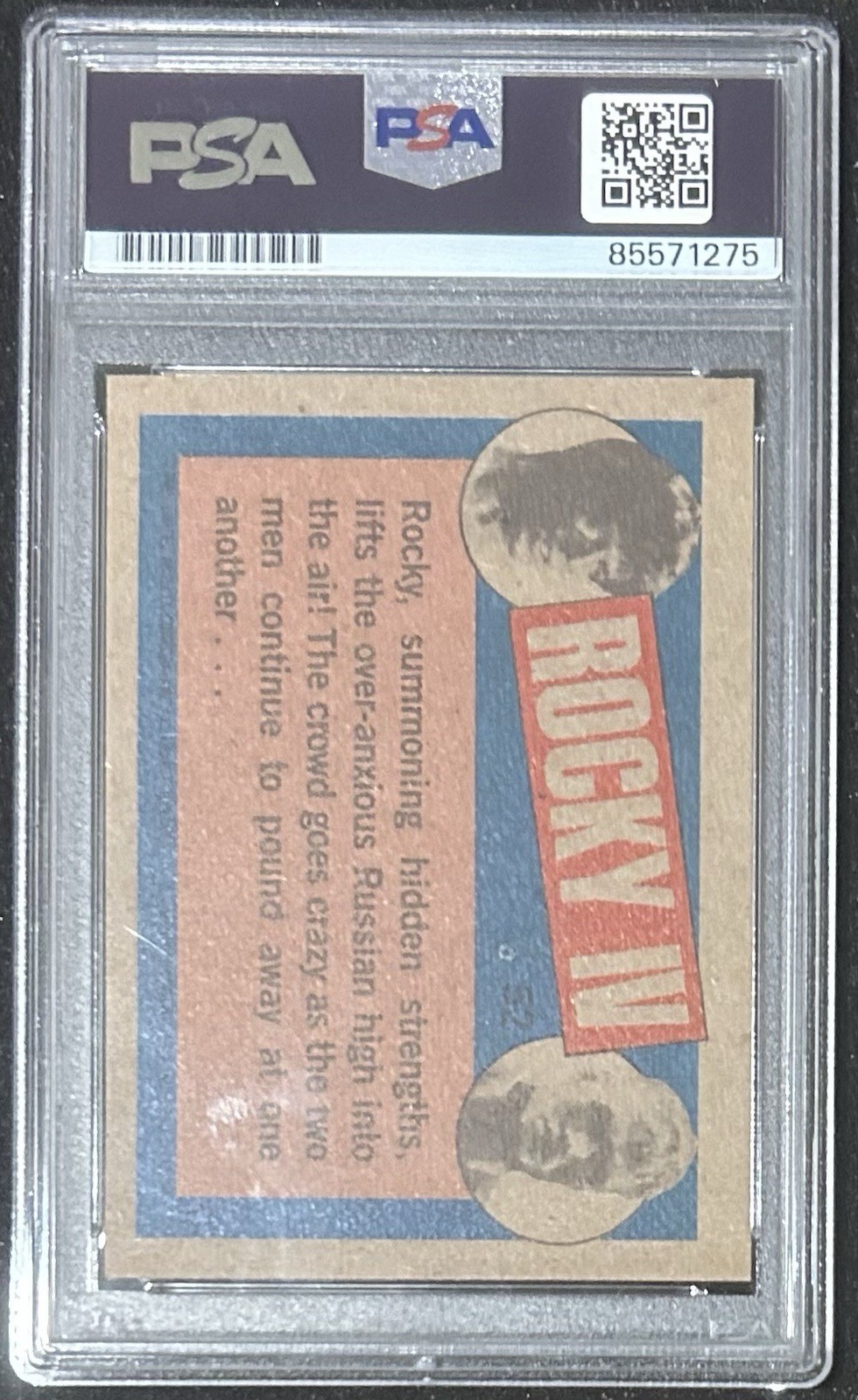 Dolph Lundgren SIGNED PSA 1985 Topps Rocky IV Ivan Drago #53 Authentic Auto view 2