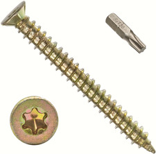 Window/Door Frame Fixing Screws 7.5mm Concrete Masonry Wood + Torx Bit TIMCo