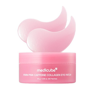 MEDICUBE PDRN Pink Caffeine Collagen Eye Patch 85g (60 Patches) K-Beauty
