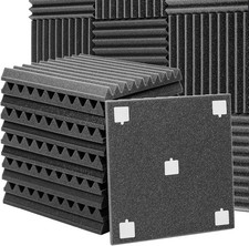 Pannelli Fonoassorbenti 15 Pezzi Pannelli Insonorizzanti, 30×30×3cm