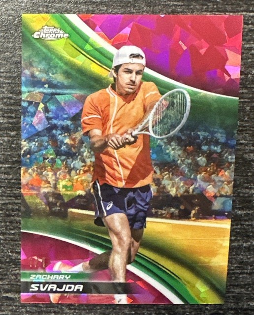 ZACHARY SVAJDA - 2025 Topps Chrome Sapphire Tennis PADPARADSCHA SAPPHIRE 1/1 SSP