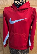 Boy's Nike Red Pullover Hoodie Sweatshirt Size Small Warm Casual Comfortable