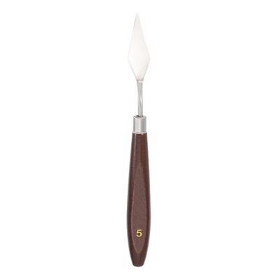 15mm #5 Painting Palette Knife Stainless Steel Spatula Wood Handle