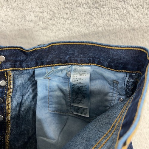 Levis 501 Jeans Herren 32x30 (31x28,5) Blau Straight Button Fly Denim 100% Baumwolle - Bild 7 von 12