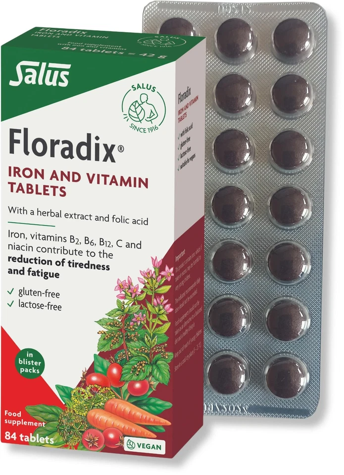 Floradix Iron & Vitamin 84 Tablets