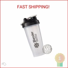 BlenderBottle Classic Shaker Bottle Perfect for Protein Shakes and Pre Workout, 