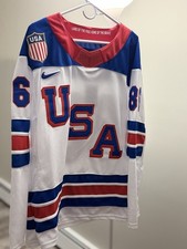 Men’s Nike Jack Hughes #86 Team USA Authentic Hockey Jersey 2026 Olympics Sz M