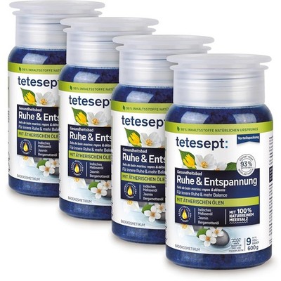 Meersalz Ruhe & Entspannung, Gesundheitsbad, 4 x 600 g