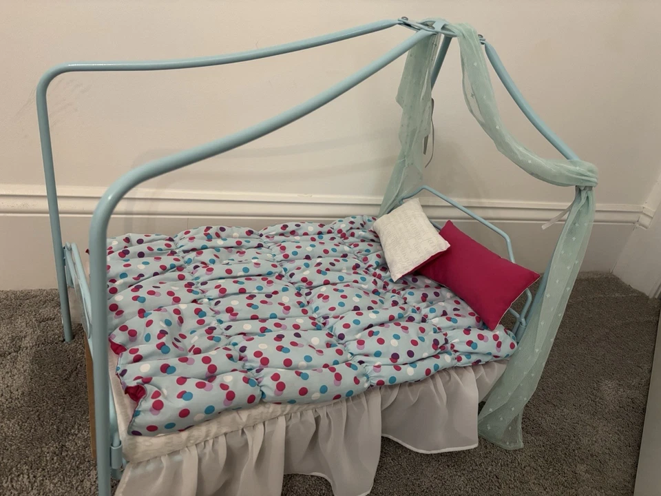 American Girl Doll Truly Me Canopy Bed And Bedding Set - Image 2 of 4