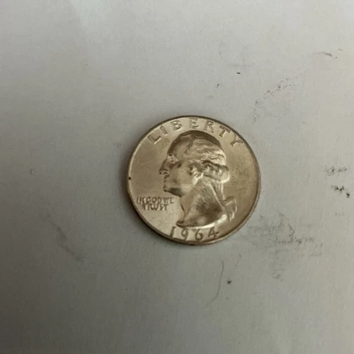 1964-D Washington Quarter 90% Silver Last Year Silver Circulated US Coin