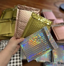 Assorted Poly Bubble Mailers   Multiple Colors  Sizes 304 Total 